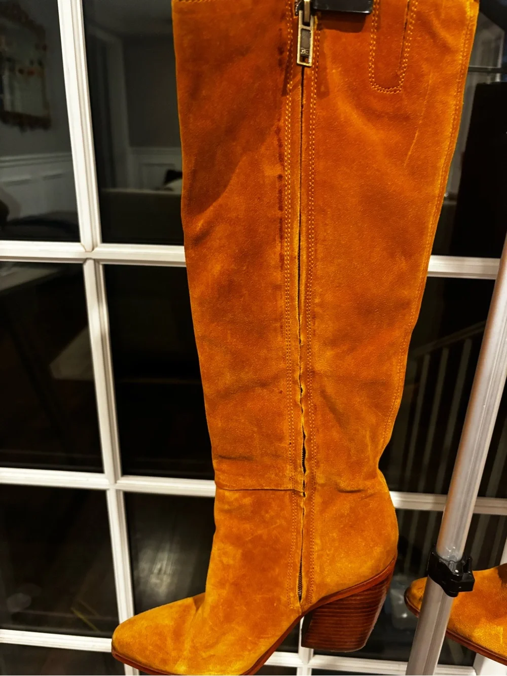 Sam Edelman Over-the-Knee Suede Boots in Cognac